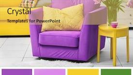  Presentation with modern color - Amazing PPT layouts having lilac color accent in modern backdrop and a yellow colored foreground