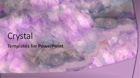  Presentation with texture - Presentation theme consisting of lilac fluorite seamless texture macro background and a  colored foreground