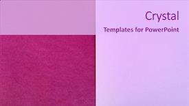  Presentation with plain - PPT theme enhanced with lilac paper sheets as background background and a pink colored foreground