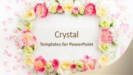  Presentation with flower wedding - Audience pleasing PPT theme consisting of lilac wedding - festive flower concept beautiful floral backdrop and a lemonade colored foreground