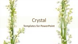  Presentation with letter - Theme consisting of lilies of the valley love letter background background and a cream colored foreground