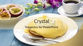  Presentation with passion fruit - Presentation theme featuring lilikoi passion fruit pancake hawaiian background and a blonde colored foreground