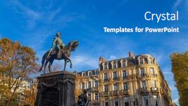  Presentation with equestrian - Presentation theme with lille-france-nord-pas-de background and a teal colored foreground