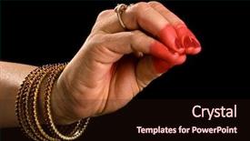  Presentation with kuchipudi - Presentation with lily of indian classic dance background and a wine colored foreground