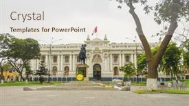  Presentation with congress - Audience pleasing slides consisting of lima-peru-may-24-2014 backdrop and a sky blue colored foreground