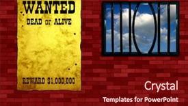  Presentation with wanted poster - PPT layouts having pocketknife knife multitool object handy penknife multifunction background and a black colored foreground