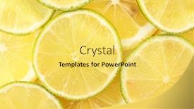  Presentation with lemon lime - Cool new theme with lime-and-lemon-slices-background backdrop and a yellow colored foreground