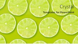  Presentation with citrus - Presentation enhanced with lime-citrus-slices-seamless-backdrop background and a yellow colored foreground