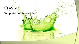  Presentation with lime - PPT layouts featuring lime drink splash on white background and a cream colored foreground