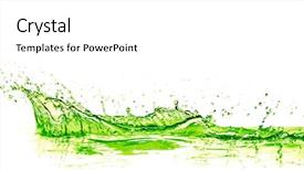  Presentation with lime - Presentation featuring lime drink splash on white background and a  colored foreground