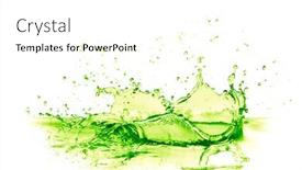  Presentation with lime - PPT layouts having lime-drink-splash-on-white background and a white colored foreground