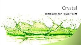  Presentation with lime - Colorful PPT theme enhanced with lime-drink-splash-on-white backdrop and a white colored foreground
