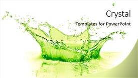  Presentation with lime - Cool new presentation theme with teacher talking to a shy boy during classes in kindergarten backdrop and a light gray colored foreground.