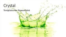  Presentation with lime - Slides having lime drink splash on white background and a cream colored foreground