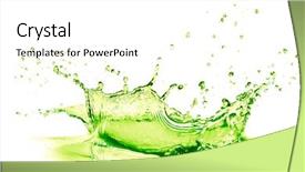  Presentation with lime - Beautiful PPT theme featuring lime drink splash on white backdrop and a white colored foreground