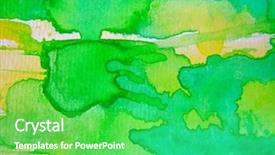  Presentation with lime - Colorful slide set enhanced with lime green watercolor 4 backdrop and a shamrock green colored foreground