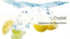  Presentation with lemon lime - PPT layouts featuring lime in the water background and a blonde colored foreground