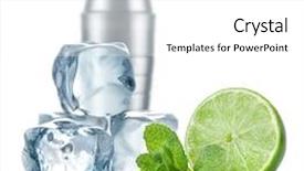  Presentation with lime - Audience pleasing presentation consisting of background image with dna molecule backdrop and a teal colored foreground