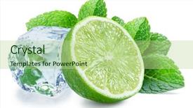  Presentation with lime - Beautiful presentation featuring lime slice mint leaves backdrop and a mint green colored foreground