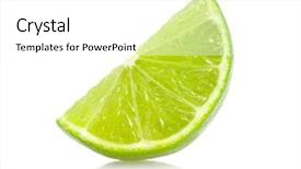  Presentation with lime - Slide deck featuring lime slice background and a white colored foreground