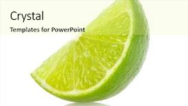  Presentation with lime - Theme featuring lime slice background and a blonde colored foreground
