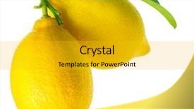  Presentation with lemon lime - Amazing presentation design having lime tree - lemon isolated on a white backdrop and a gold colored foreground