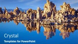  Presentation with lime - Slides having lime-tuff-towers-of-bizarre background and a teal colored foreground