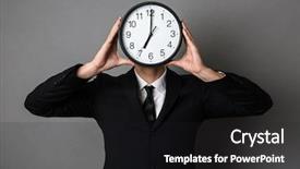  Presentation with black man - PPT theme enhanced with limit - young man in black suit background and a dark gray colored foreground