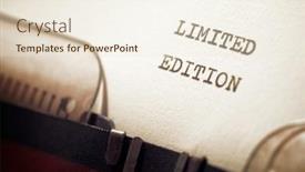  Presentation with limited work ability - Audience pleasing slide deck consisting of limited-edition-phrase-written backdrop and a sky blue colored foreground