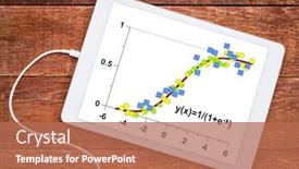  Presentation with digital statistics - Presentation consisting of limited-growth-model background and a coral colored foreground