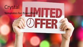  Presentation with zumba card bokeh - Amazing slides having limited offer card with bokeh backdrop and a red colored foreground