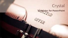  Presentation with limited work ability - Presentation design with limited-offer-phrase-written background and a lemonade colored foreground