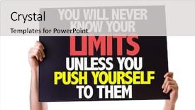  Presentation with limits - Theme enhanced with limits unless you push yourself background and a light gray colored foreground