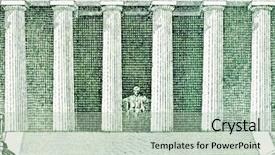  Presentation with lincoln - Amazing PPT theme having lincoln memorial depiction backdrop and a mint green colored foreground