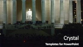  Presentation with lincoln - Audience pleasing presentation consisting of lincoln memorial night washington dc backdrop and a  colored foreground