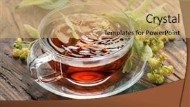  Presentation with lime - Slide deck consisting of linden tea and lime background and a coral colored foreground