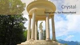  Presentation with 19th century - Presentation theme having linderhof-germany-july-8-2016 background and a yellow colored foreground