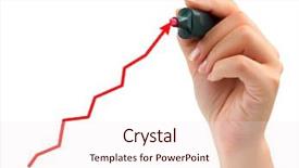  Presentation with diagram - Presentation theme having line chart - hand drawing diagram isolated background and a sky blue colored foreground