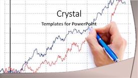  Presentation with diagram - Slide set enhanced with line chart - hand drawing diagram isolated background and a white colored foreground