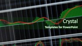  Presentation with market stock market education - Slides with line chart - stock market graph on big background and a  colored foreground