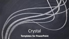  Presentation with abstract - Slides with line-cluster-abstract-white-chalk background and a  colored foreground