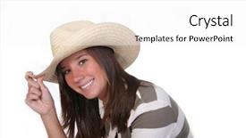  Presentation with cowboy dance - Presentation with line dance - cute female with cowboy hat background and a white colored foreground