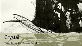  Presentation with black ink - Theme enhanced with line drawing - messy grunge background hand made background and a mint green colored foreground