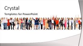  Presentation with groups - Slide set consisting of line friends - workforce concept isolated groups background and a white colored foreground