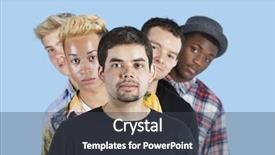  Presentation with blue line - Slide set with line over blue background background and a dark gray colored foreground