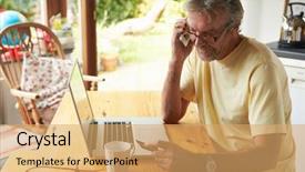  Presentation with credit card - Theme enhanced with line purchase using credit card background and a yellow colored foreground