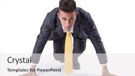  Presentation with business competition - Slide deck consisting of line ready for another competition background and a white colored foreground