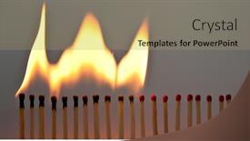  Presentation with automotive industry manufacture line - Cool new theme with line-with-matchsticks-and-one backdrop and a coral colored foreground