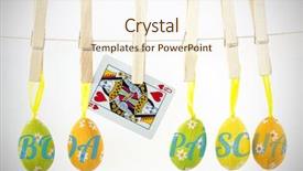  Presentation with eggs egg carton egg box - Audience pleasing slide deck consisting of line with queen of hearts backdrop and a cream colored foreground