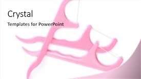  Presentation with pink white - Audience pleasing PPT theme consisting of linear - pink floss toothpick isolated backdrop and a white colored foreground